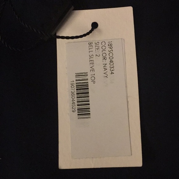 Milly Bell Sleeve Silk blend Blouse NWT $325 - Picture 7 of 7